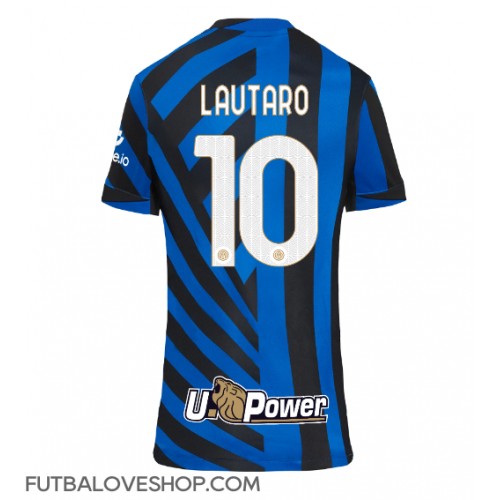 Dres Inter Milan Lautaro Martinez #10 Domáci pre Ženy 2024-25 Krátky Rukáv